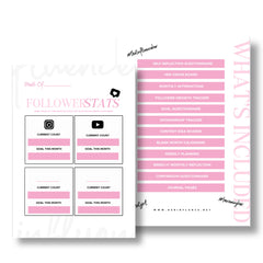 Influencer Planner (Physical/Digital)